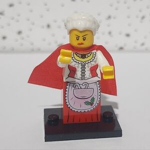custom lego Mrs Claus Minifigure Christmas Special Santa With black Stand